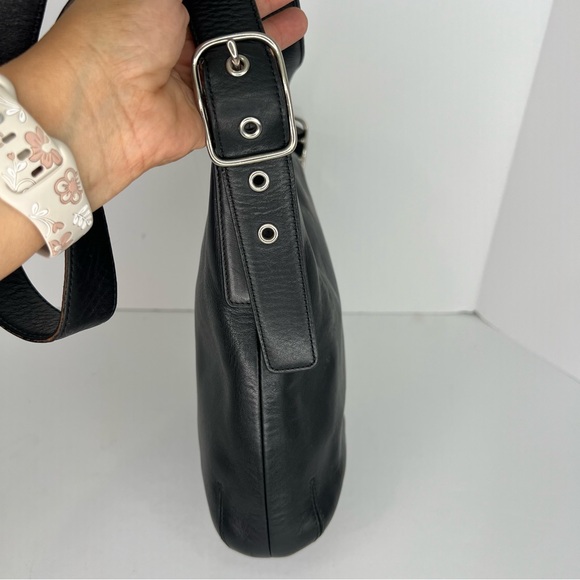 Coach Vintage Genuine Black Leather Legacy Slim Hobo Adjustable Shoulder Bag - Picture 5 of 11